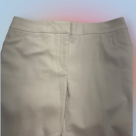 CHICO’S Women’s 0 Short SO SLIMMING Khaki Dress Pant - Picture 1 of 4